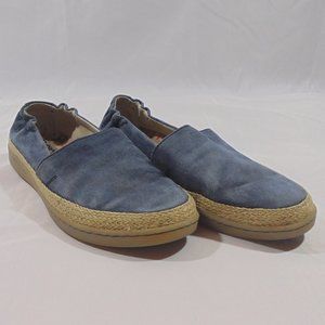 Women's Born Navy Suede Leather Casual Slip-ons